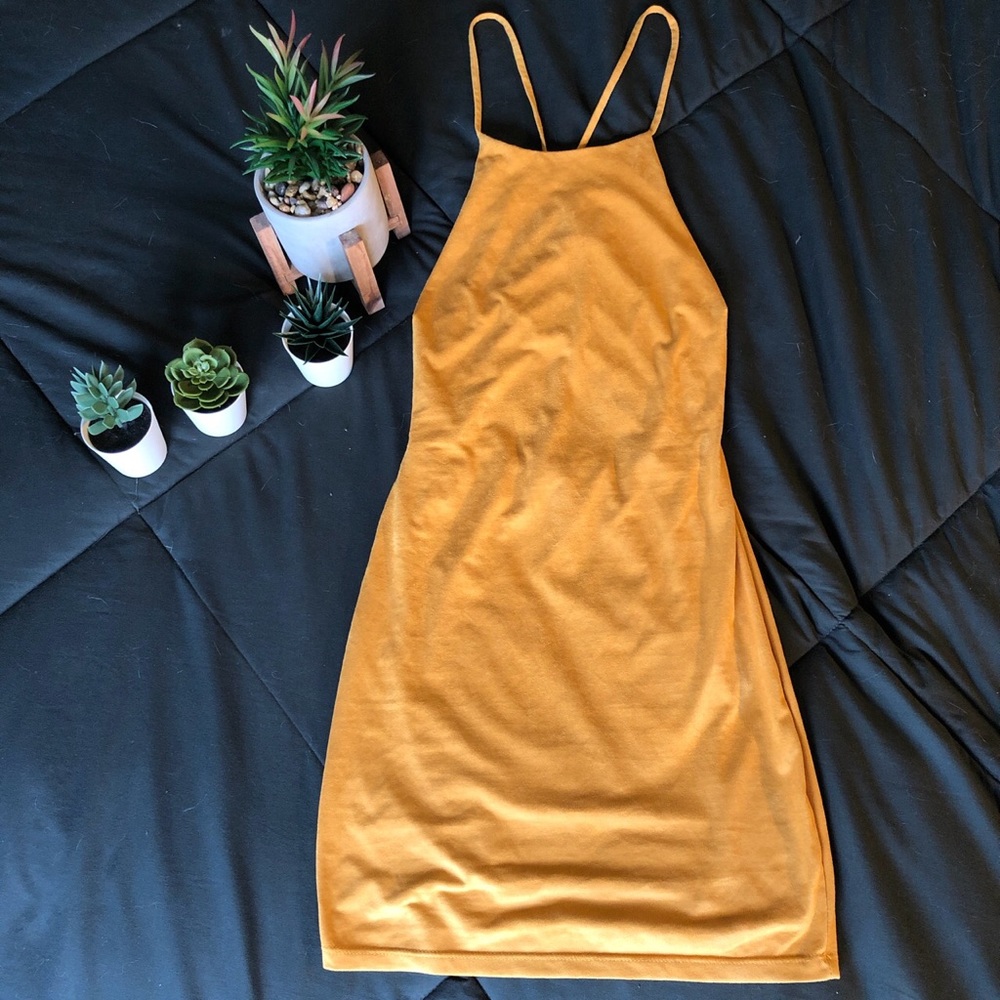 Soft Velvet Mini-Dress - Picture 1 of 4